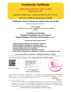 Certyfikat eIDAS